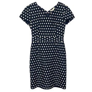 Banana Republic Navy Polka Dot Dress